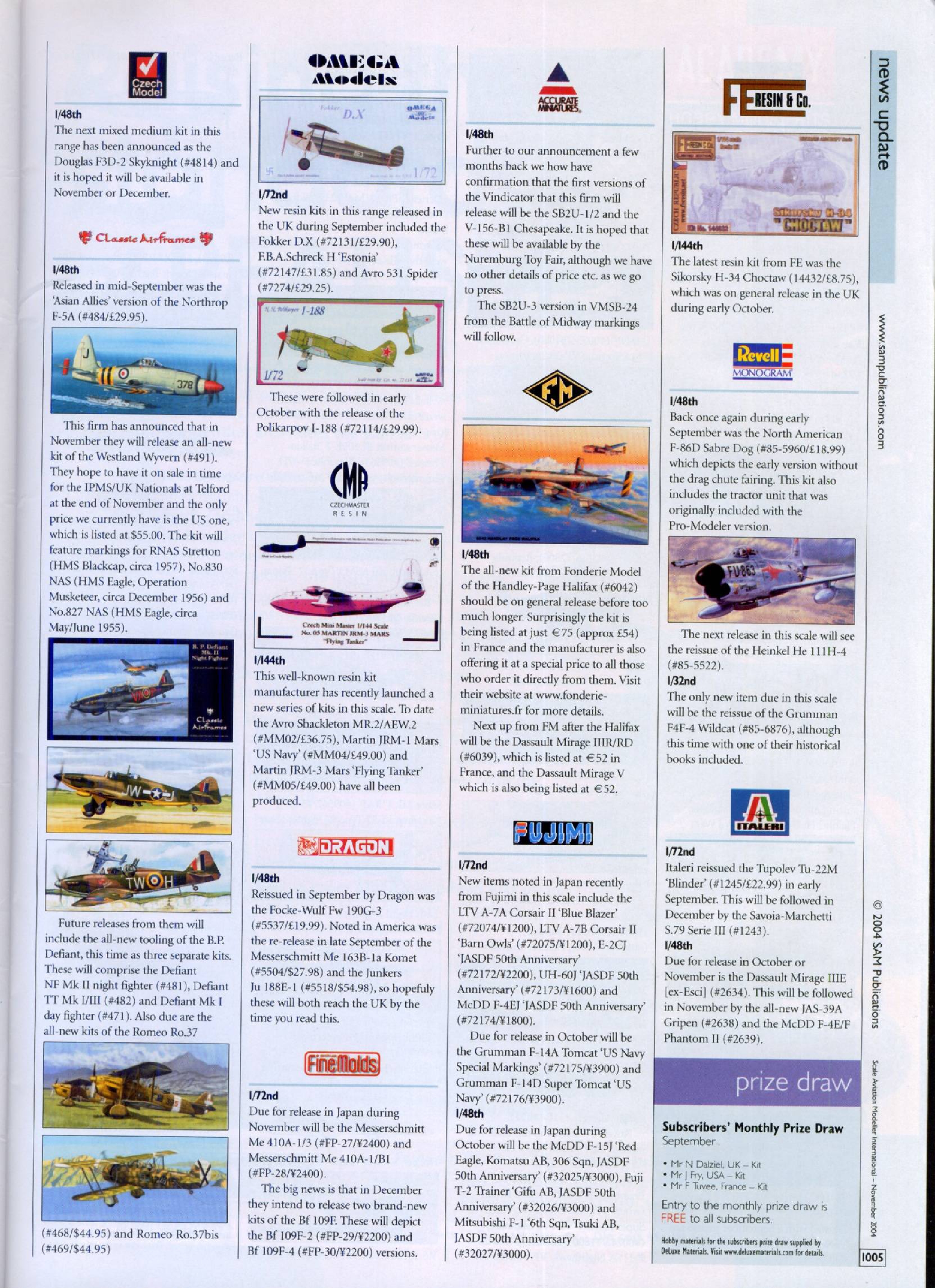 Scale Aviation Modeller International 2004-11